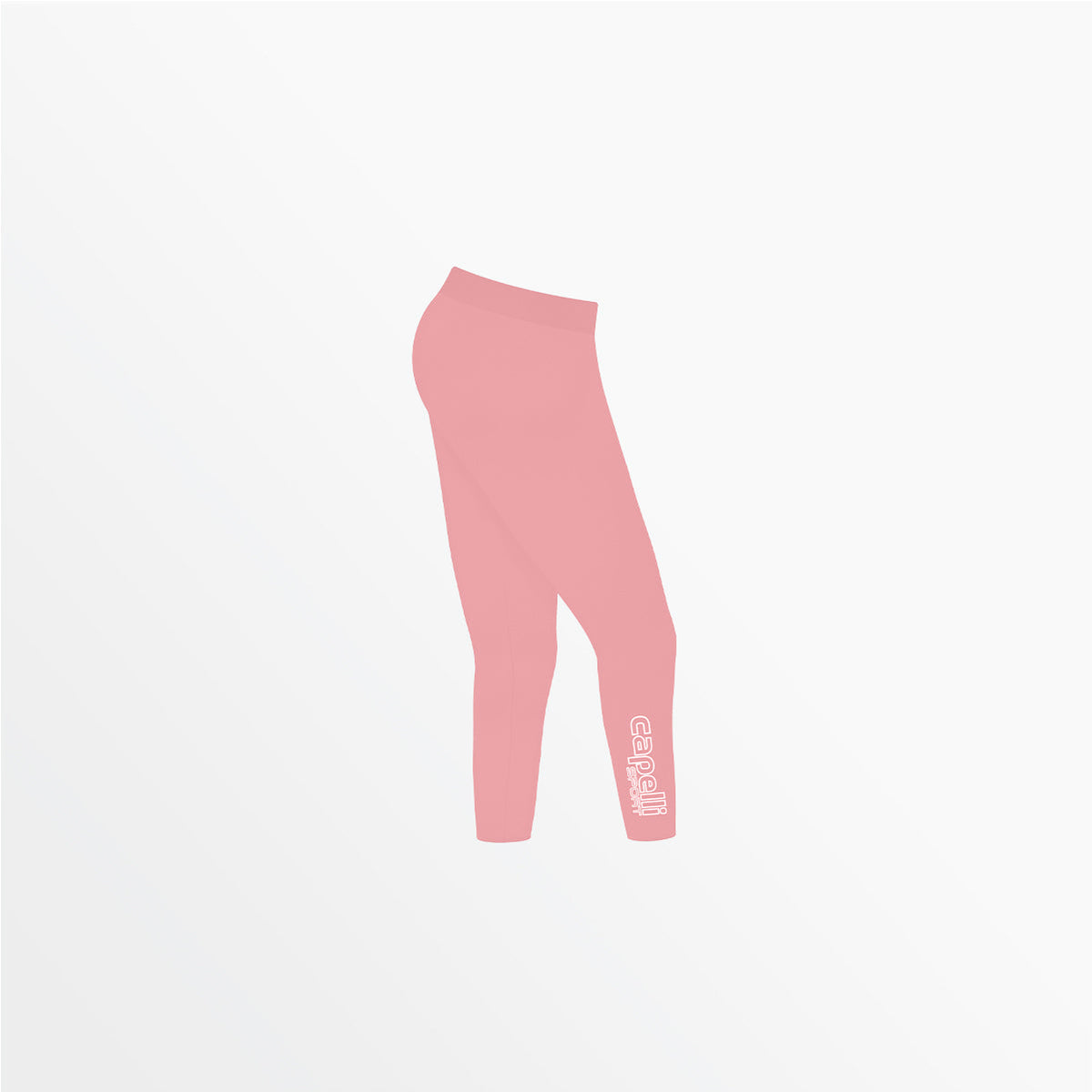 Women's Mid Rise Logo 3/4 Cotton Leggings | Capelli Sport Premium