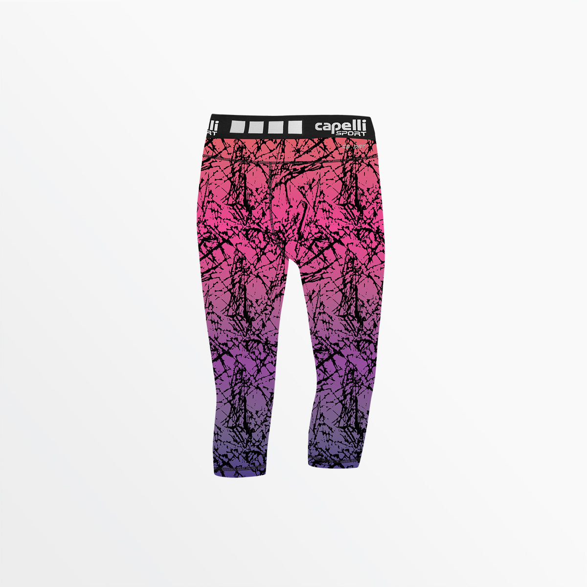 Women's 3/4 Distressed Ombre Performance Tights | Capelli Sport Deals