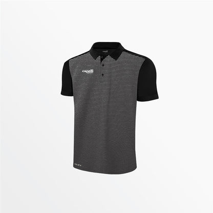 Men's Classic Small Stripe Poly Polo | Capelli Sport Value