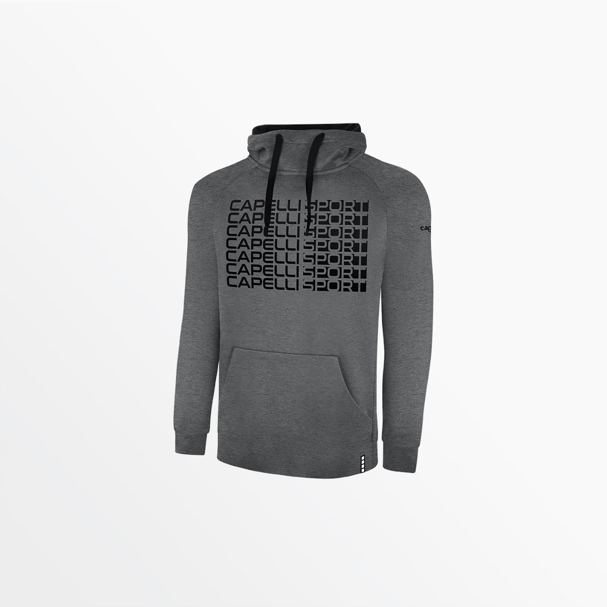 Men's Therma Fleece Pullover Hoodie With Front Repeating Logo | Capelli Sport Customer Favorite