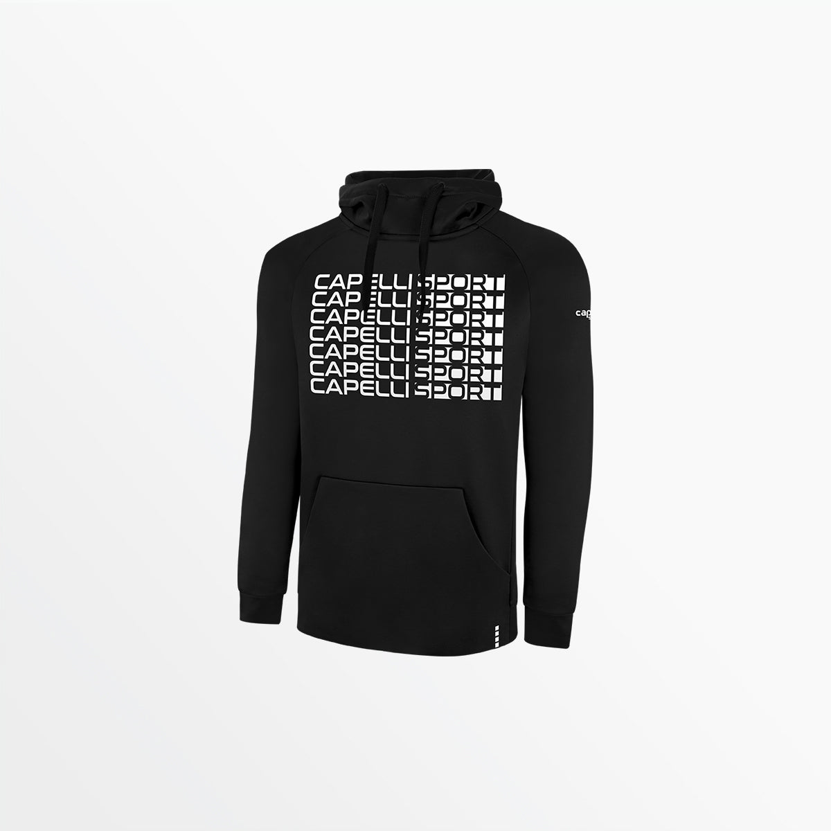 Men's Therma Fleece Pullover Hoodie With Front Repeating Logo | Capelli Sport Customer Favorite