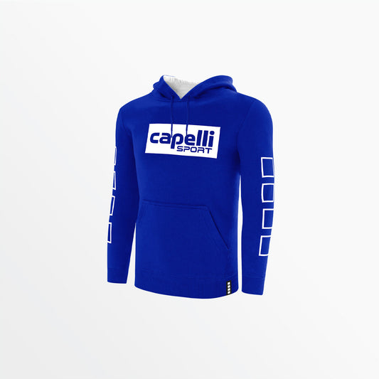 Men's Fleece Hoodie With Logo and 4 Cube Sleeves | Capelli Sport Signature