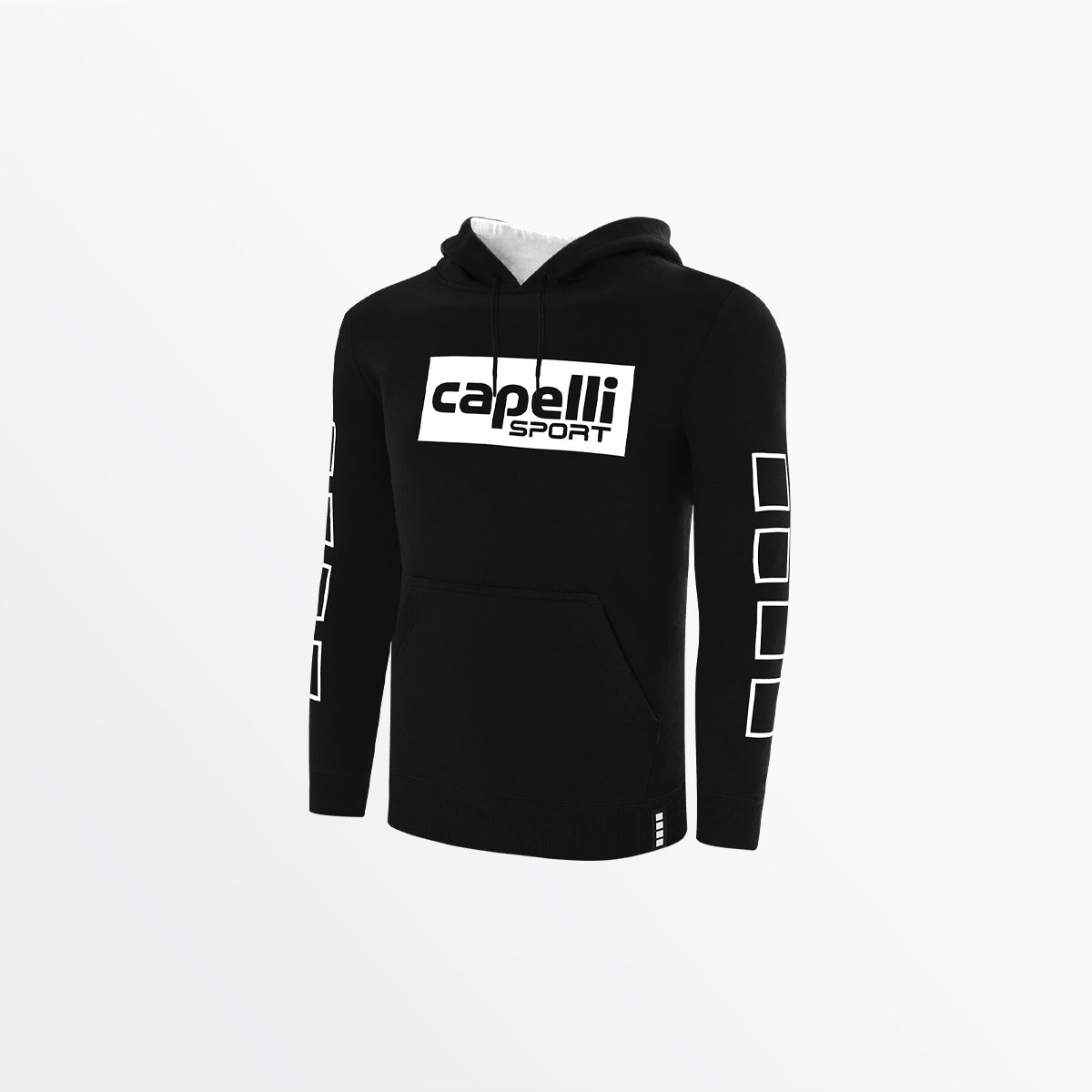 Men's Fleece Hoodie With Logo and 4 Cube Sleeves | Capelli Sport Signature