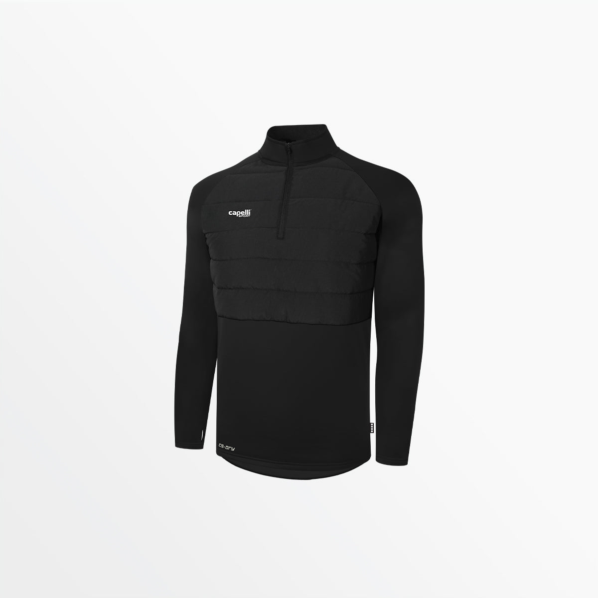 Men's Basics Therma Fleece Woven Front 1/4 Zip Top | Capelli Sport Great Value