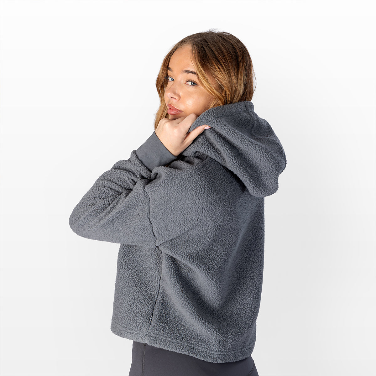 Women's Sherpa Cropped Pullover Hoodie | Capelli Sport Special Offer