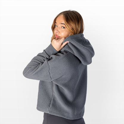 Women's Sherpa Cropped Pullover Hoodie | Capelli Sport Special Offer