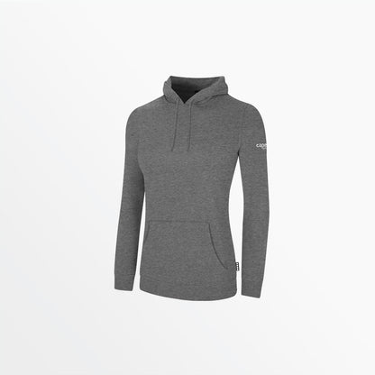 Women's Basics Fleece Pullover Hoodie With Sleeve Logo | Capelli Sport New