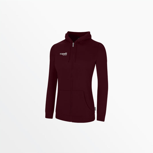 Women's Basic Fleece Zip Up Hoodie | Capelli Sport Essential