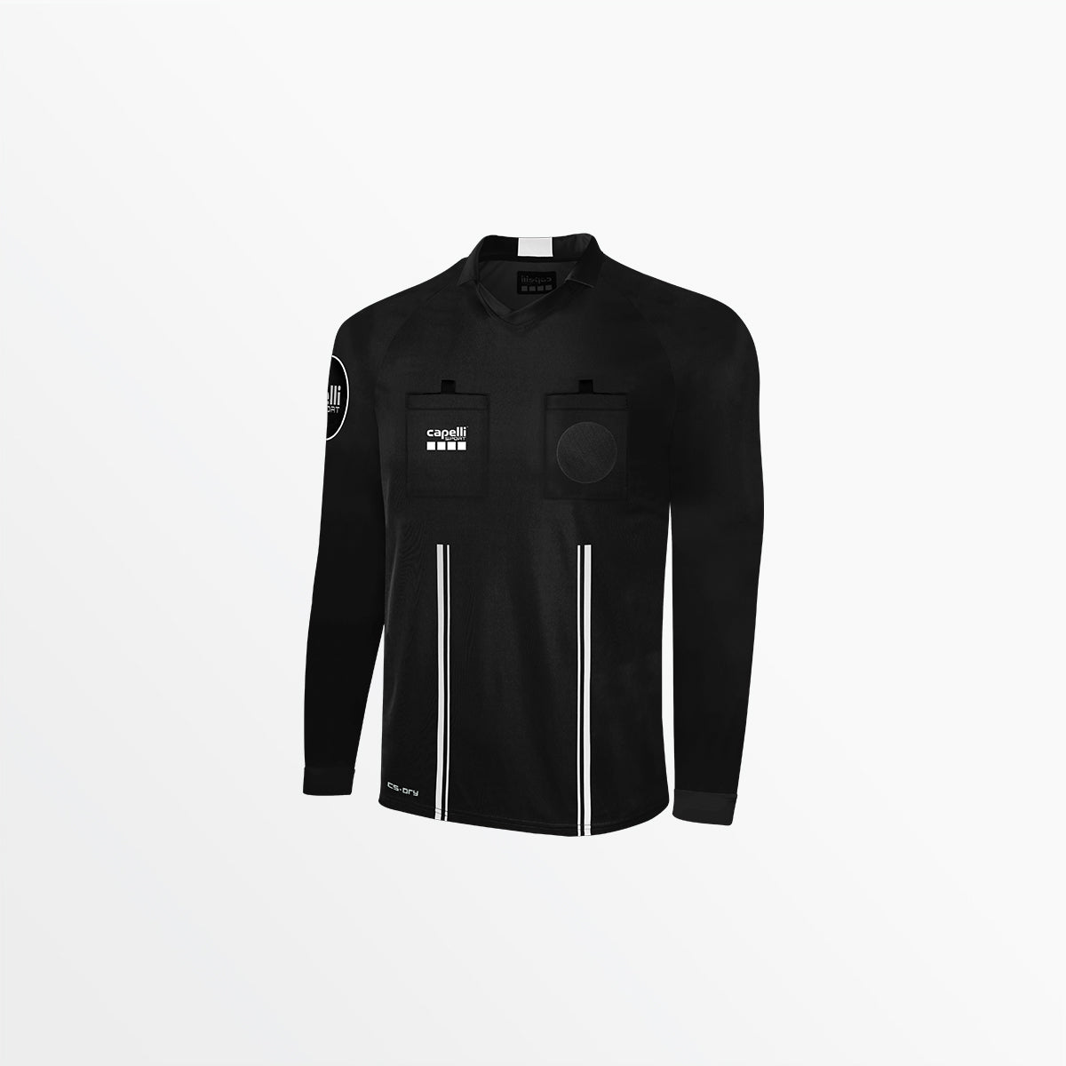 Adult Official Referee V-Neck Long Sleeve Jersey | Capelli Sport Quality