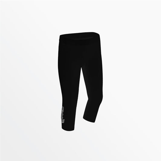 Women's Mid Rise Logo 3/4 Cotton Leggings | Capelli Sport Best Price