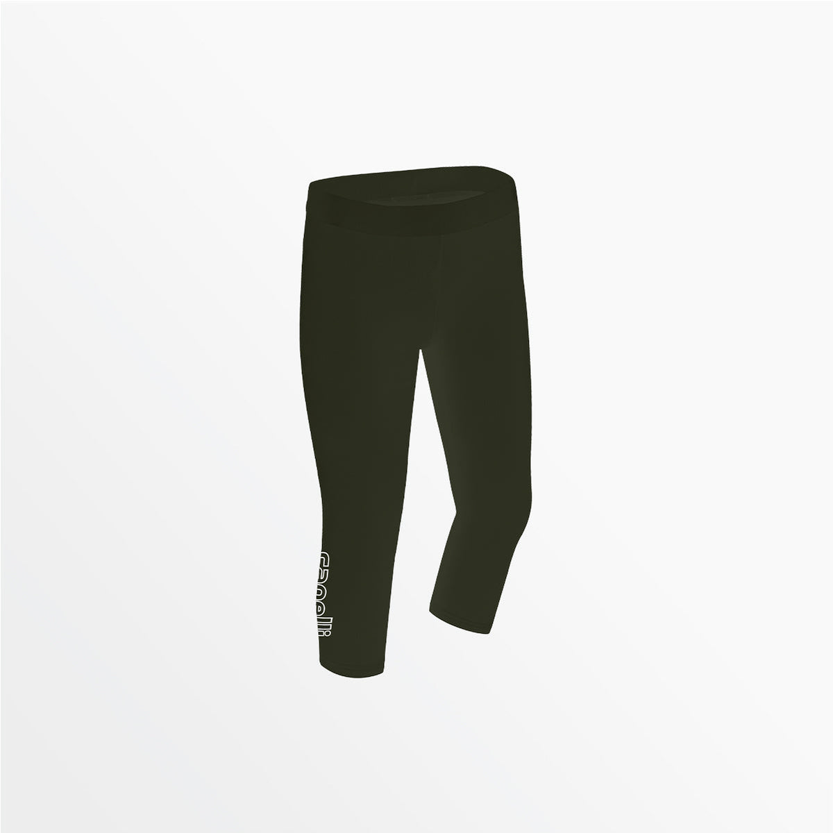 Women's Mid Rise Logo 3/4 Cotton Leggings | Capelli Sport Trusted