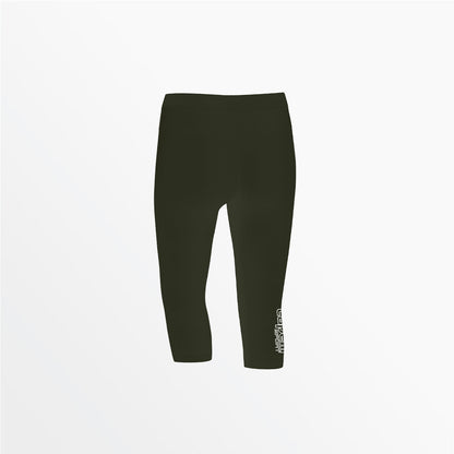 Women's Mid Rise Logo 3/4 Cotton Leggings | Capelli Sport Trusted