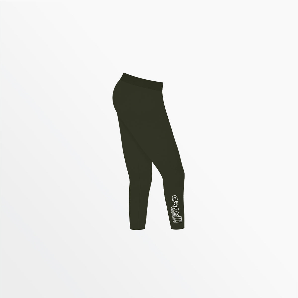 Women's Mid Rise Logo 3/4 Cotton Leggings | Capelli Sport Trusted