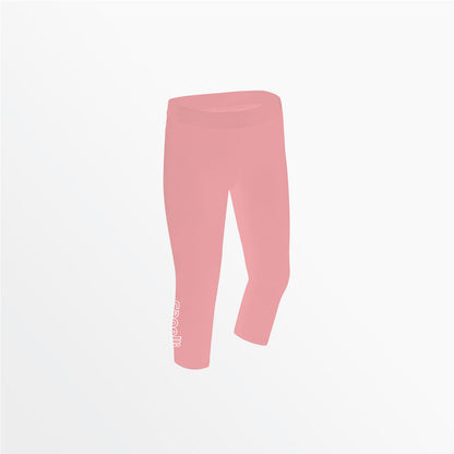 Women's Mid Rise Logo 3/4 Cotton Leggings | Capelli Sport Premium