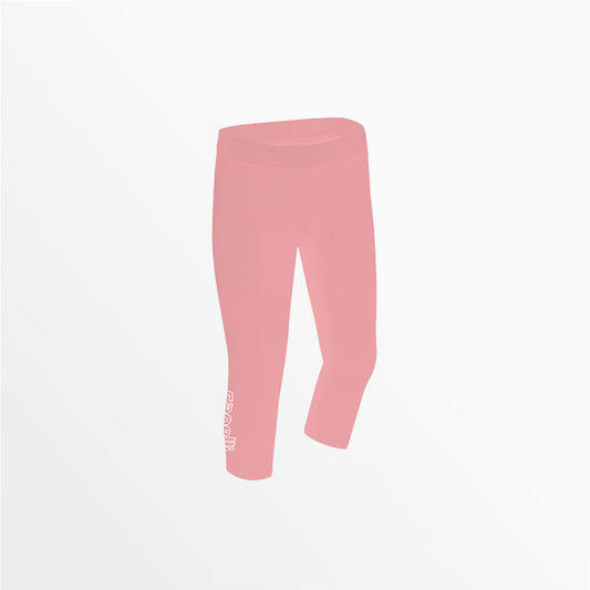 Women's Mid Rise Logo 3/4 Cotton Leggings | Capelli Sport Premium