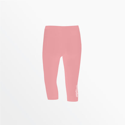 Women's Mid Rise Logo 3/4 Cotton Leggings | Capelli Sport Premium