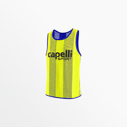 Youth Reversible Tonal Stripe Practice Pinnie | Capelli Sport Customer Favorite