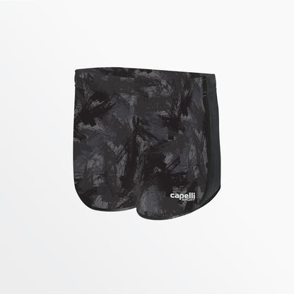 Girl's Camo Strokes 2-Tone Running Shorts | Capelli Sport Latest