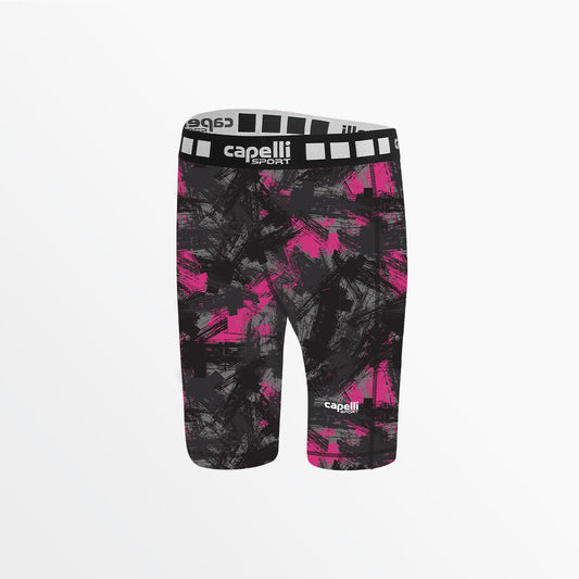 Girl's 3/4 Camo Strokes Biker Shorts | Capelli Sport Signature