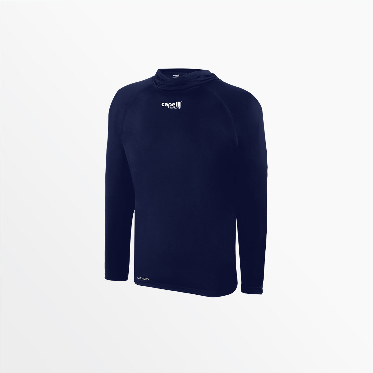 Youth Club Long Sleeve Poly Hooded Tee | Capelli Sport Discount