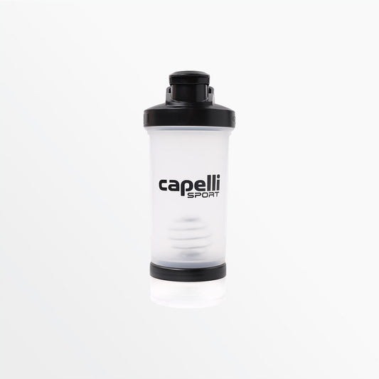 16 Oz Shaker Bottle With Bottom Storage Container | Capelli Sport Exclusive