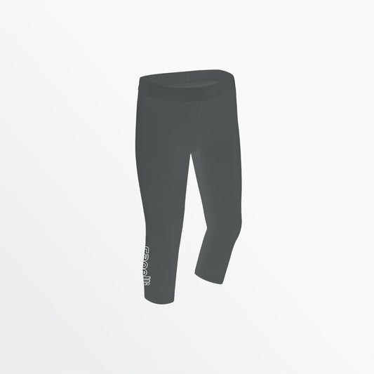 Girl's Mid Rise Logo 3/4 Cotton Leggings | Capelli Sport Value