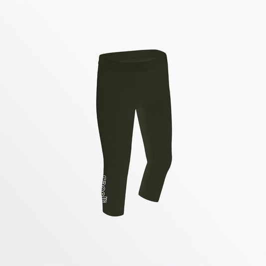 Girl's Mid Rise Logo 3/4 Cotton Leggings | Capelli Sport Trending