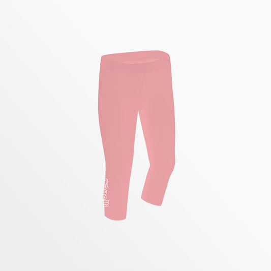 Girl's Mid Rise Logo 3/4 Cotton Leggings | Capelli Sport Recommended