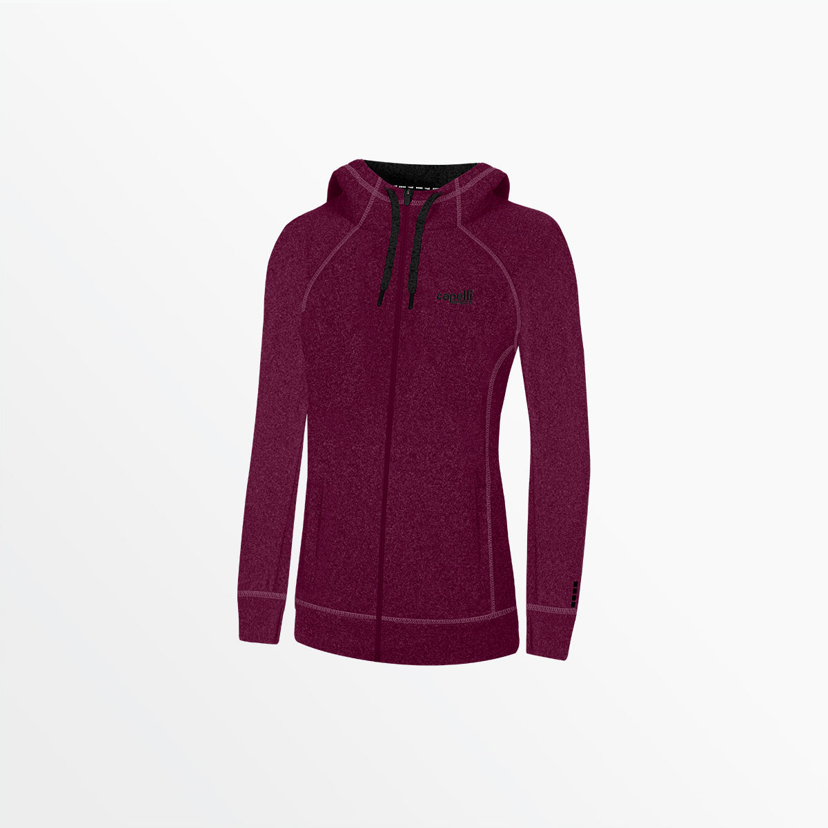 Women's Essential Heather Zip Up Hoodie | Capelli Sport Discount