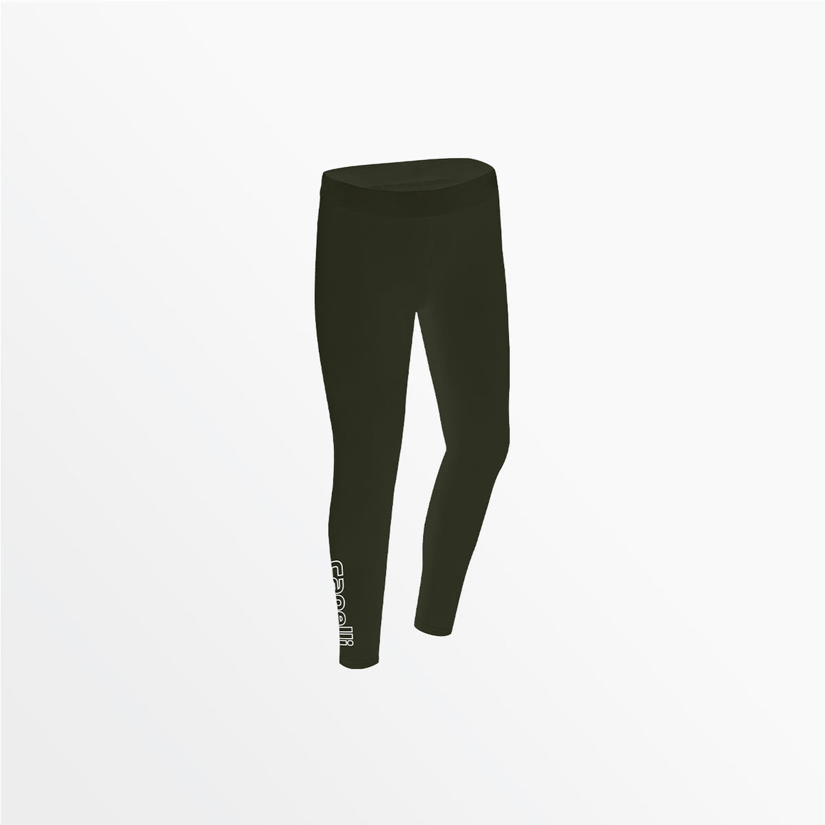 Girl's Mid Rise Logo Cotton Leggings | Capelli Sport Value