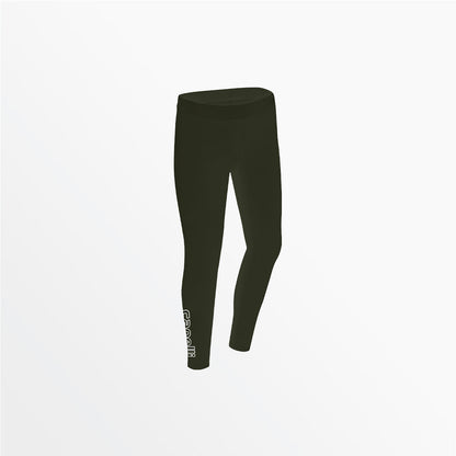 Girl's Mid Rise Logo Cotton Leggings | Capelli Sport Value