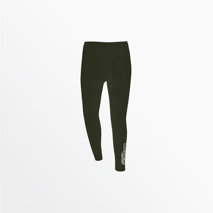 Girl's Mid Rise Logo Cotton Leggings | Capelli Sport Value