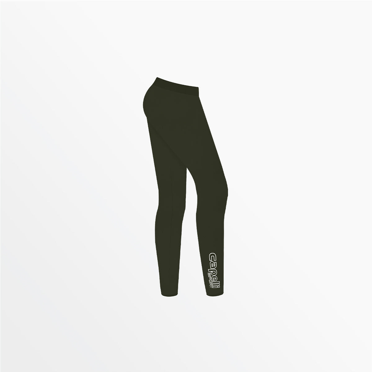 Girl's Mid Rise Logo Cotton Leggings | Capelli Sport Value