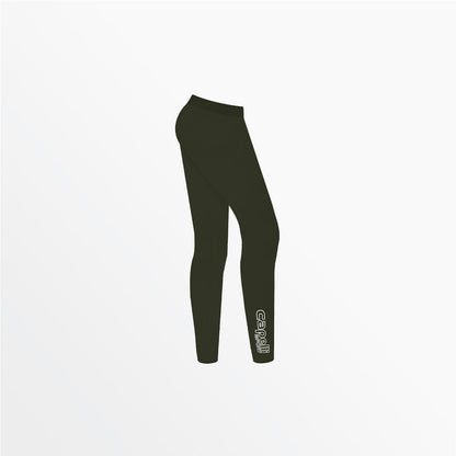 Girl's Mid Rise Logo Cotton Leggings | Capelli Sport Value