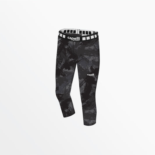 Girl's 3/4 Camo Strokes Performance Tights | Capelli Sport Best Price