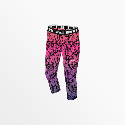 Girl's 3/4 Distressed Ombre Perfomance Tights | Capelli Sport Hot Sale
