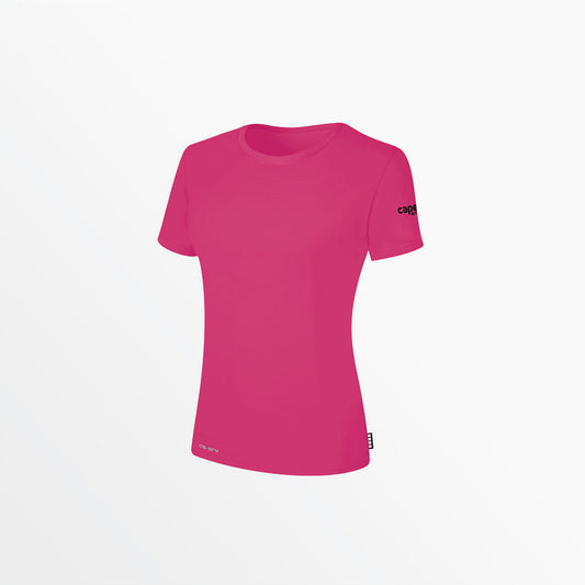 Women's CS-DRY Tee with Sleeve Logo | Capelli Sport Recommended