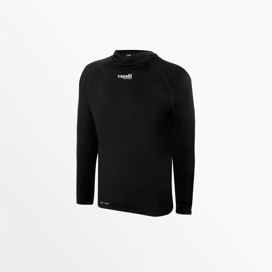 Youth Club Long Sleeve Poly Hooded Tee | Capelli Sport Best Seller