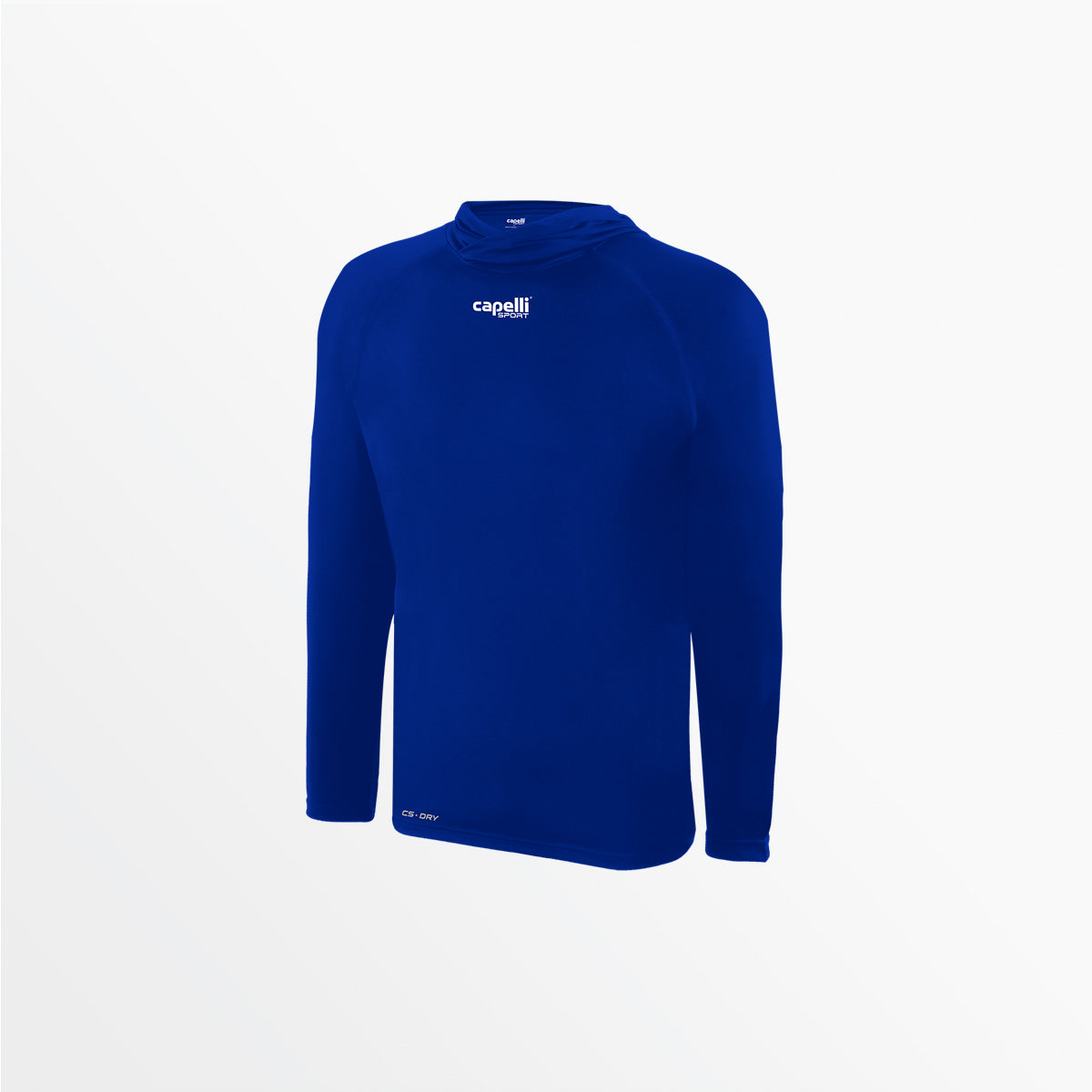 Youth Club Long Sleeve Poly Hooded Tee | Capelli Sport Premium