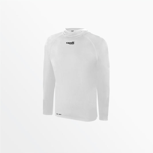 Youth Club Long Sleeve Poly Hooded Tee | Capelli Sport Smart Buy