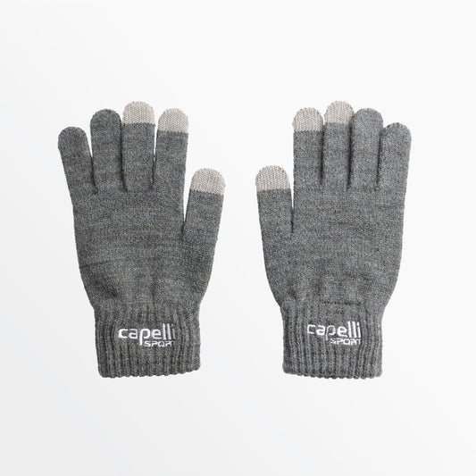 Adult Branded Knit Glove With 3 Finger Touch | Capelli Sport Top Pick