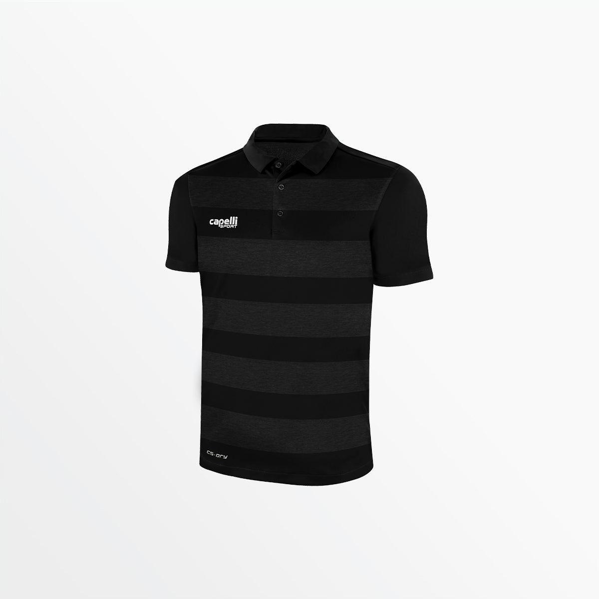 Men's Classic Stripe Poly Polo | Capelli Sport Latest