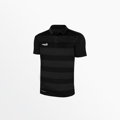 Men's Classic Stripe Poly Polo | Capelli Sport Latest