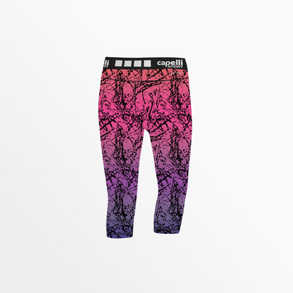 Women's 3/4 Distressed Ombre Performance Tights | Capelli Sport Deals