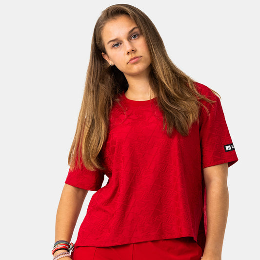 MTV Women's Push It Jacquard Boxy Tee | Capelli Sport Smart Buy