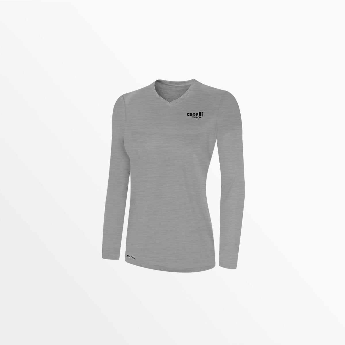 Women's V-Neck Long Sleeve Poly Tee | Capelli Sport Top Pick